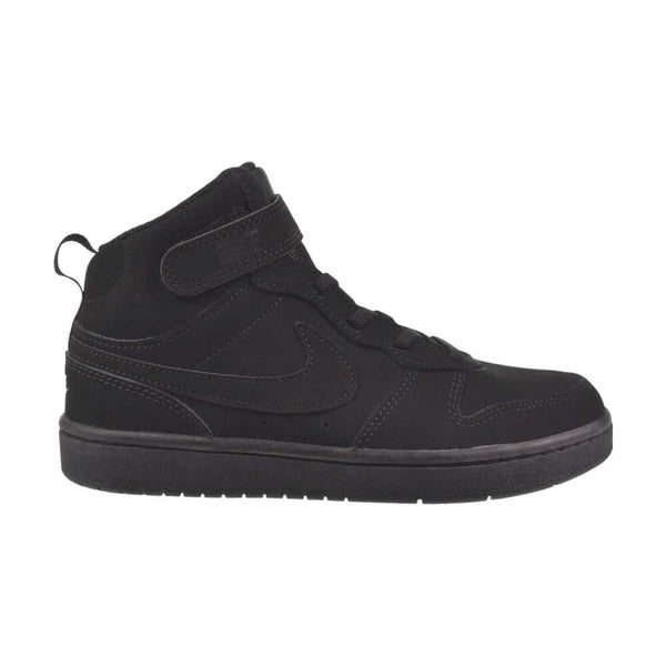 Nike Court Borough Mid 2 (PS) Little Kids' Shoes Black/Black cw5868-001