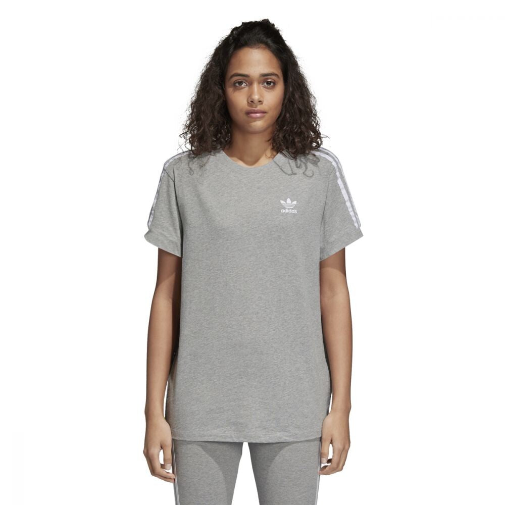 Adidas Originals 3-Stripes Women's Fashion Shirt Grey/White cy4982