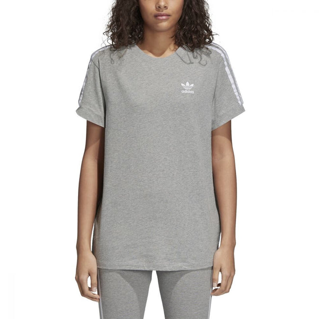 Adidas Originals 3-Stripes Women's Fashion Shirt Grey/White cy4982