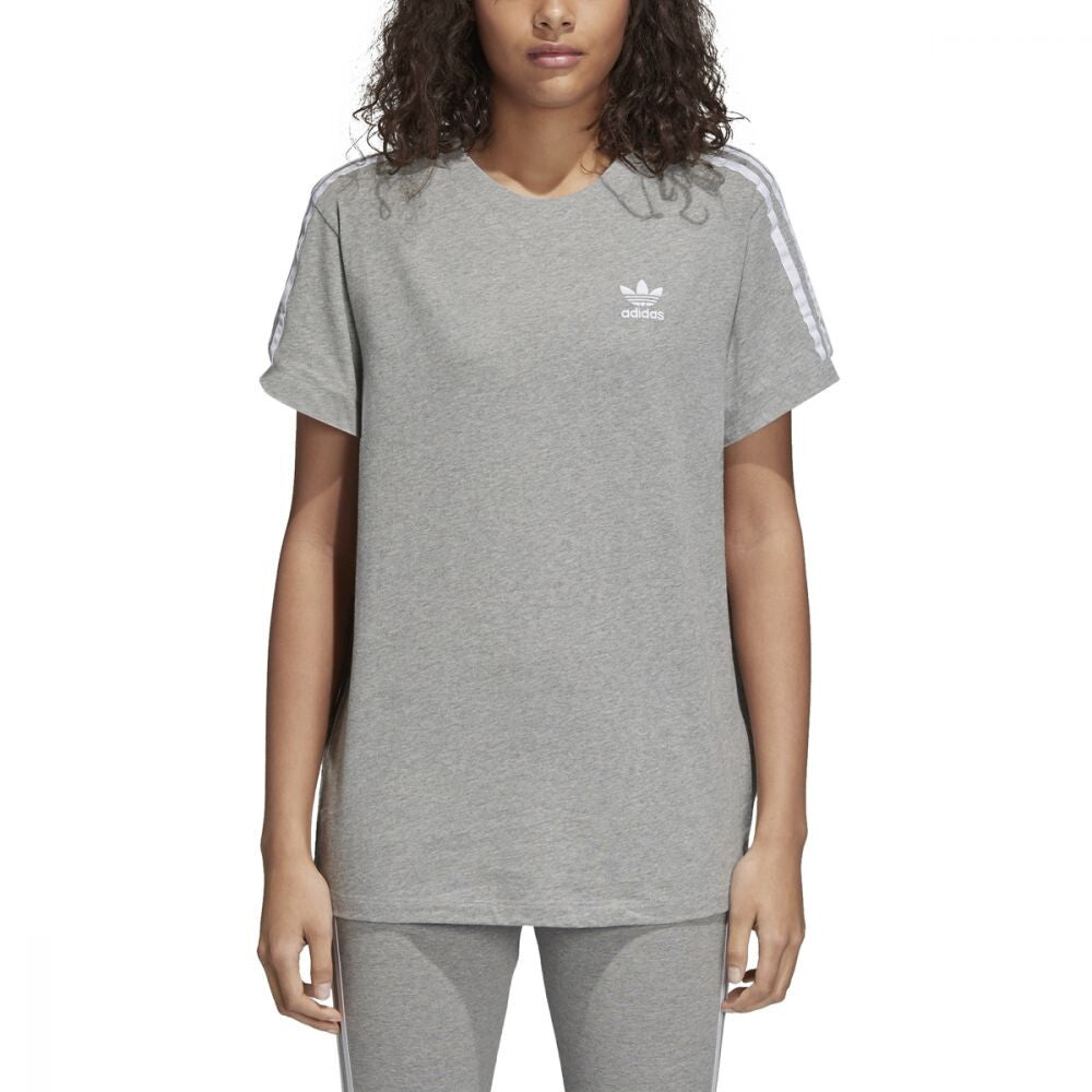 Adidas Originals 3-Stripes Women's Fashion Shirt Grey/White cy4982
