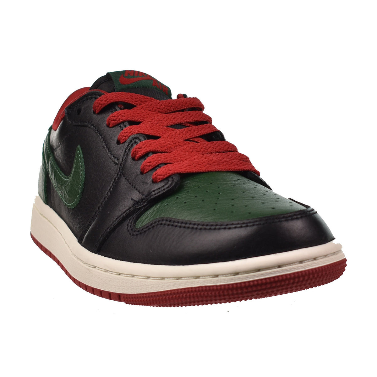 Jordan 1 Retro Low OG Women's Shoes Gorge Green-Black-Varsity Red
