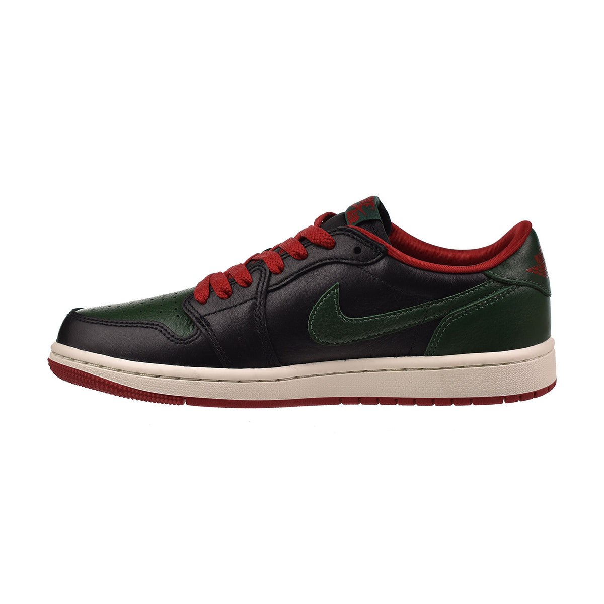 Jordan 1 Retro Low OG Women's Shoes Gorge Green-Black-Varsity Red