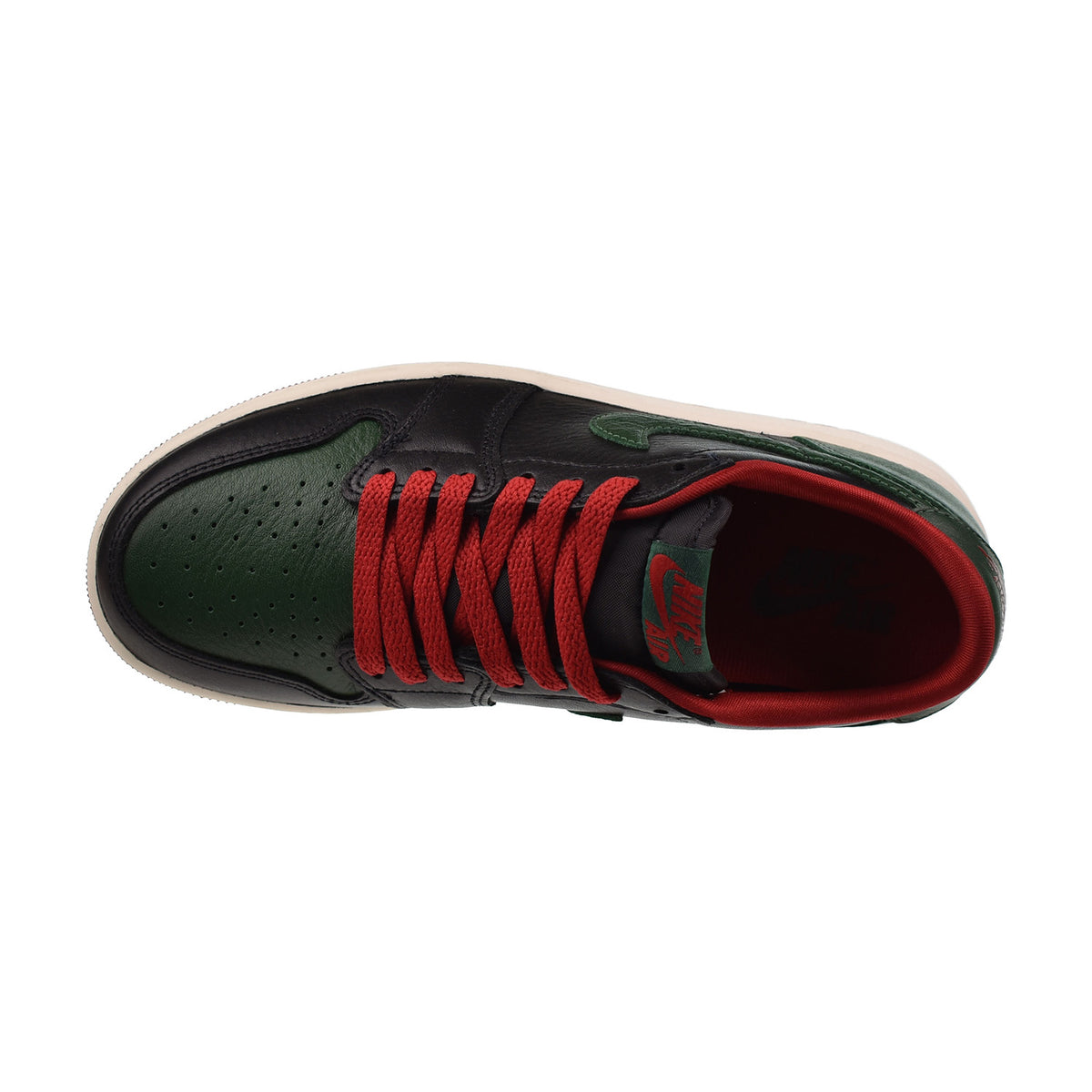 Jordan 1 Retro Low OG Women's Shoes Gorge Green-Black-Varsity Red