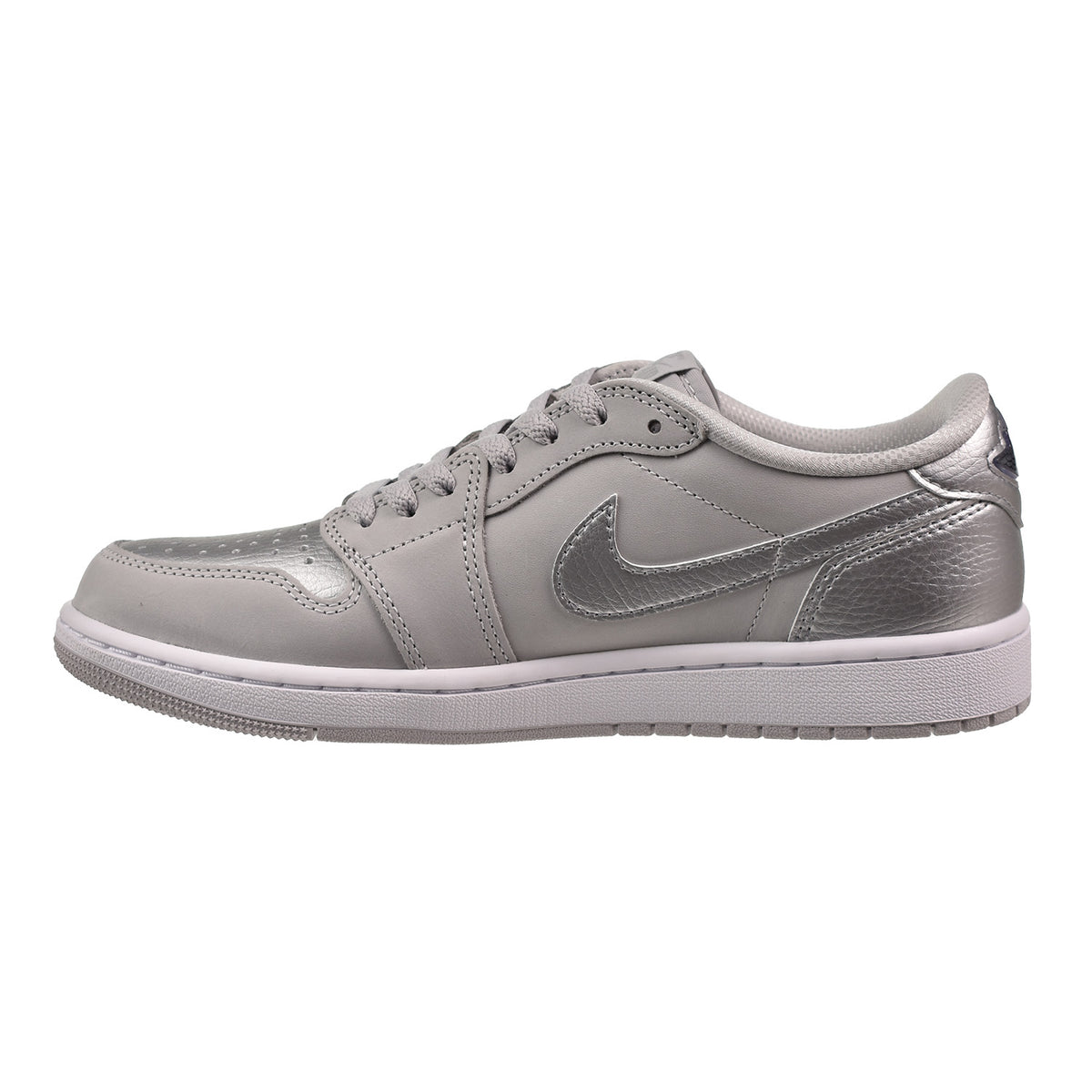 Jordan 1 Low OG Men's Shoes Neutral Grey-Metallic Silver 