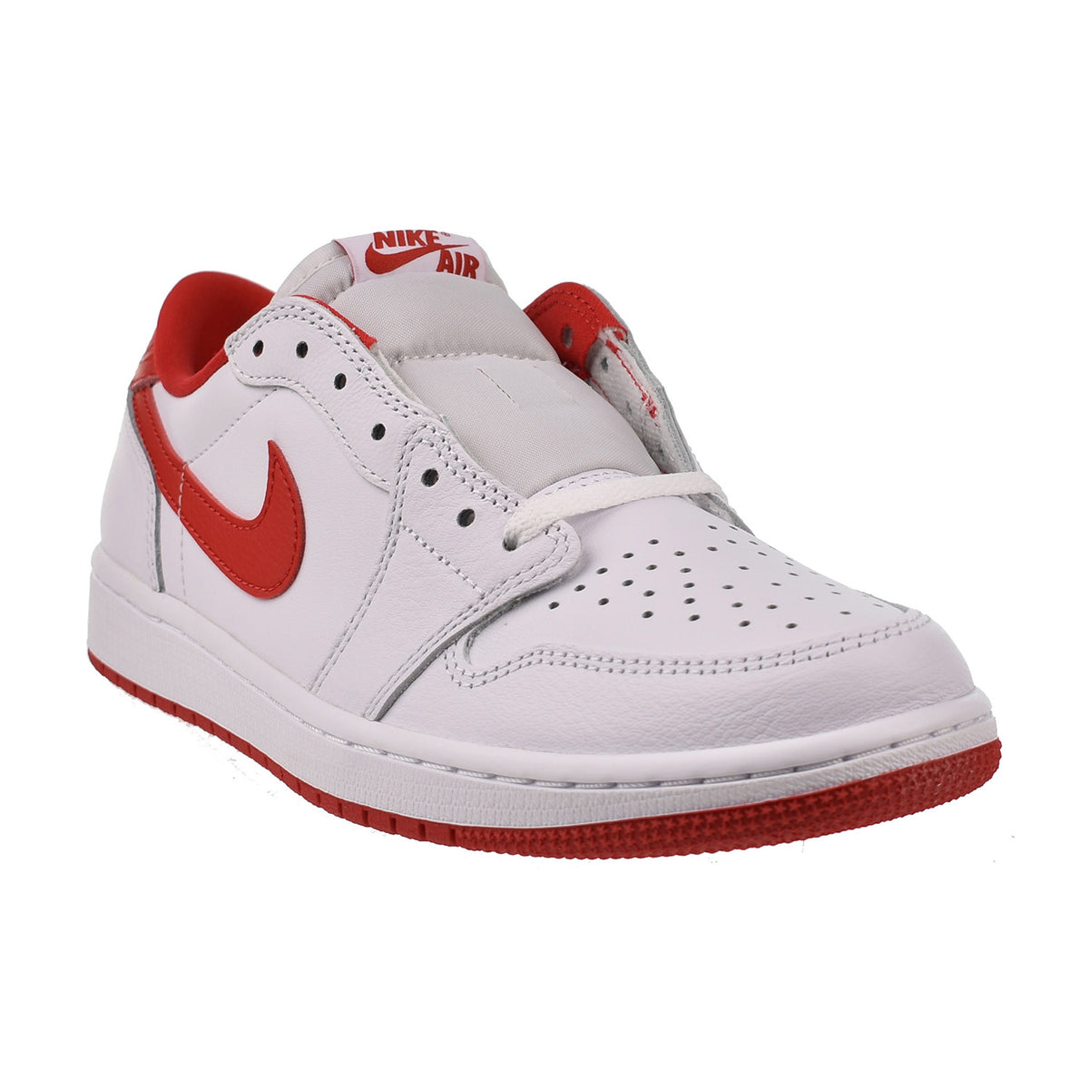 Jordan 1 Retro Low OG Men's Shoes White-University Red 