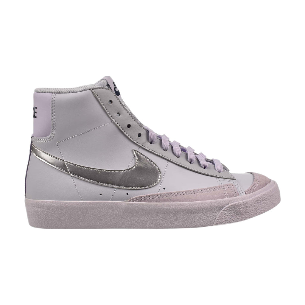 Nike Blazer Mid '77 (GS) Big Kids' Shoes Pure Platinum-Metallic Silver