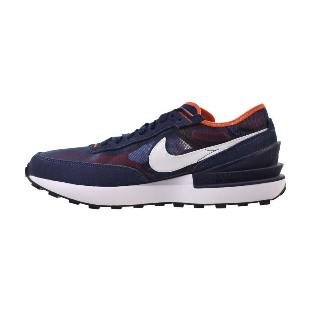 Nike Waffle One (GS) Big Kids' Shoes Midnight Navy/White-Orange dc0481-401