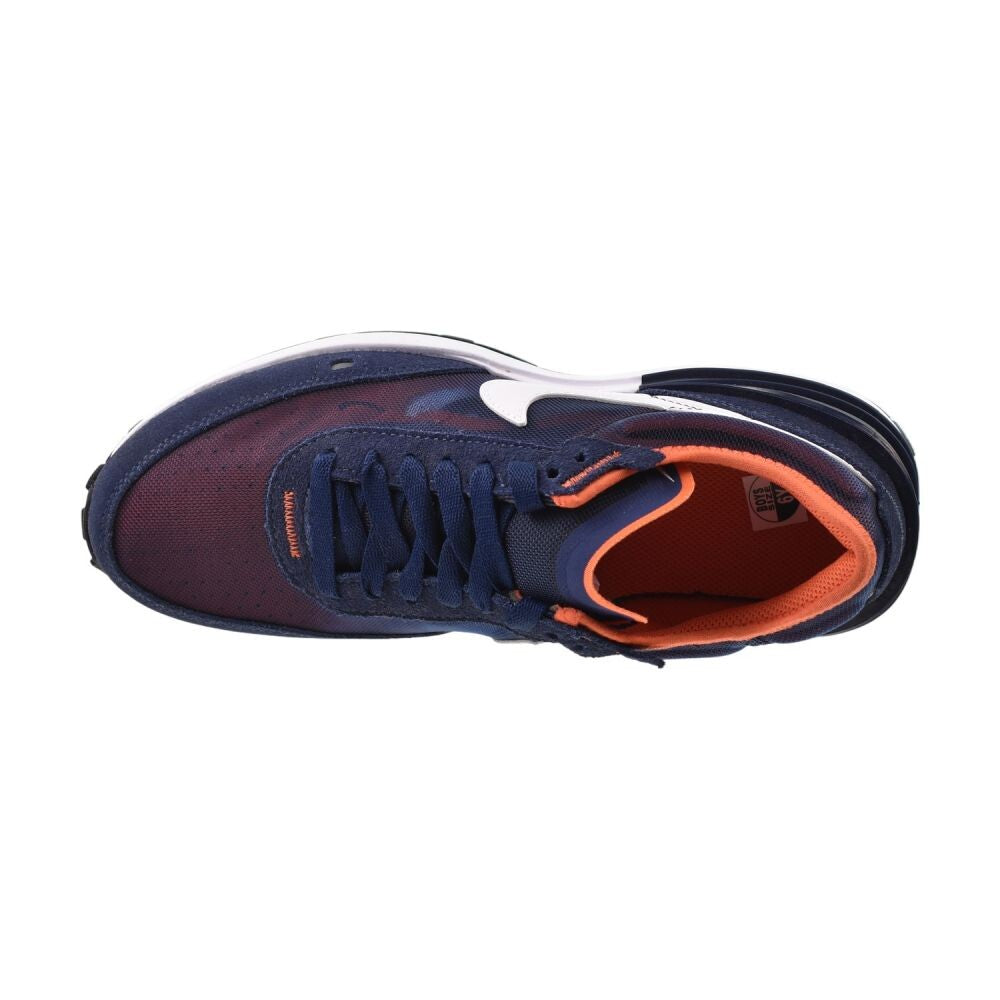 Nike Waffle One (GS) Big Kids' Shoes Midnight Navy/White-Orange dc0481-401