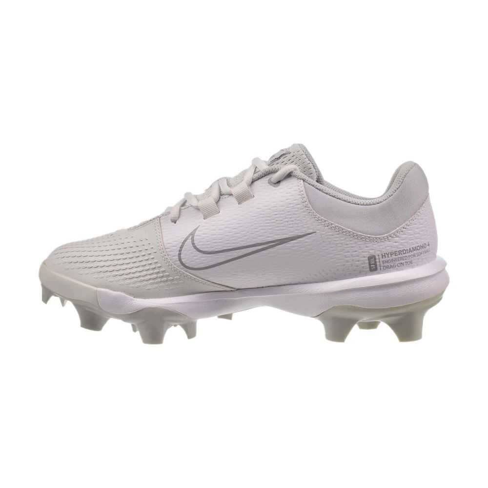 Nike Hyperdiamond 4 Pro MCS Softball Women's Cleats White-Pure Platinum dc8990-100