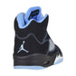 Air Jordan 5 Retro Men's Shoes Black/University Blue dd0587-008