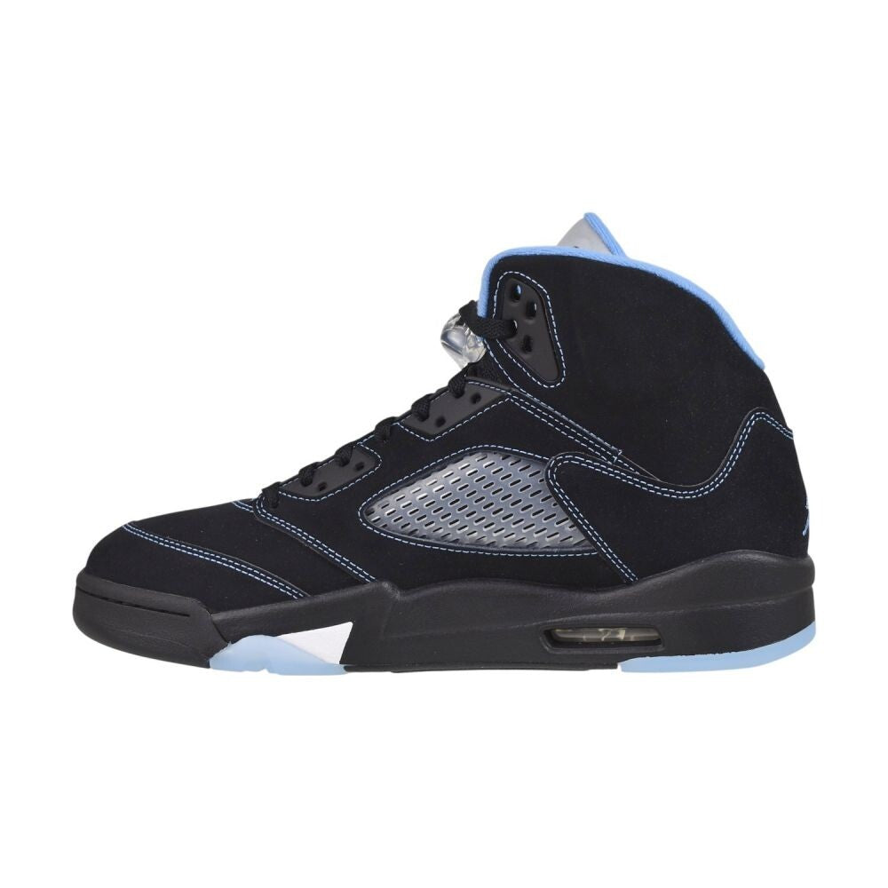 Air Jordan 5 Retro Men's Shoes Black/University Blue dd0587-008