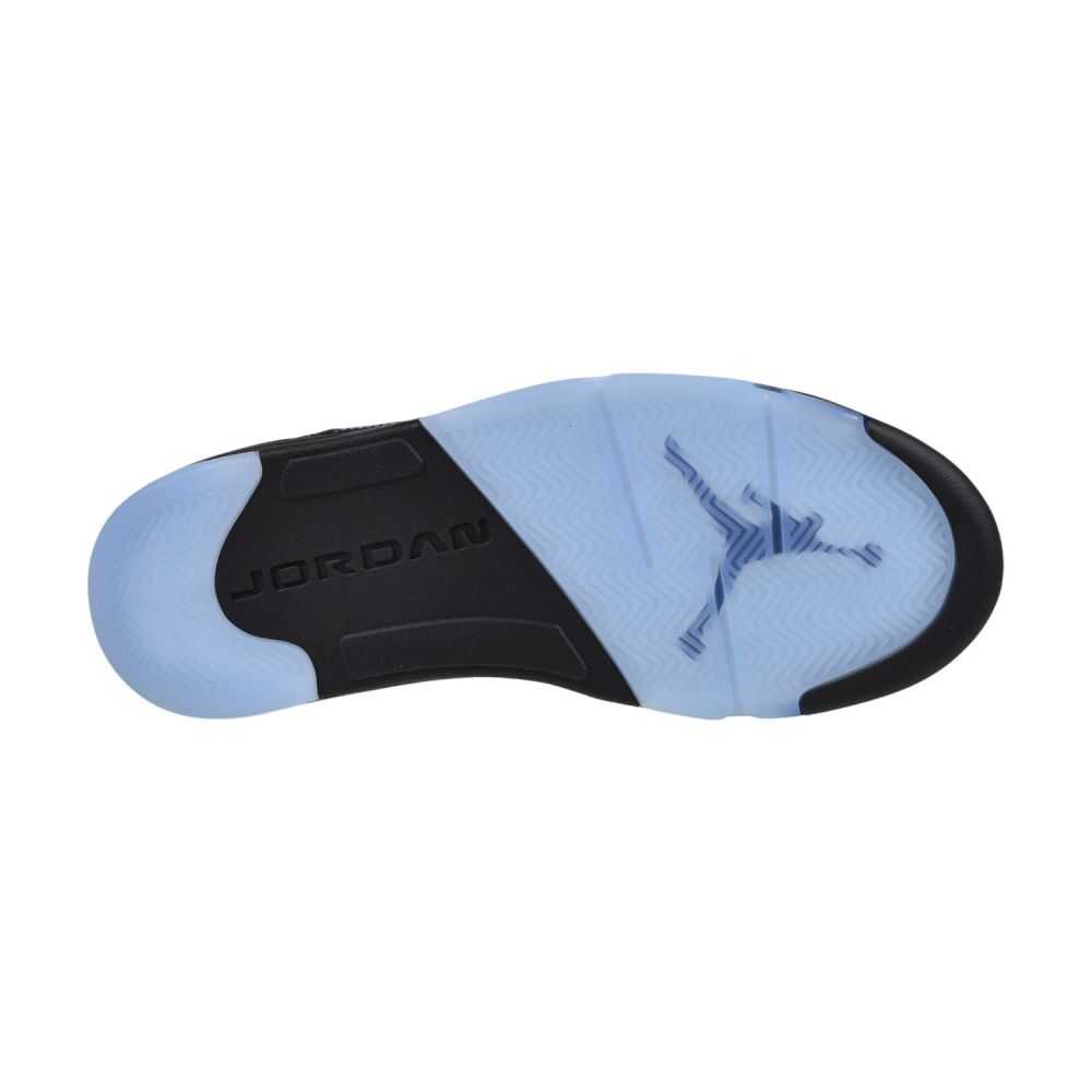 Air Jordan 5 Retro Men's Shoes Black/University Blue dd0587-008