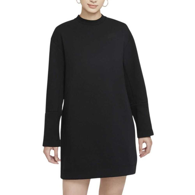 Nike Sportswear Tech Fleece Women's Long-Sleeve Dress Black dd5626-010