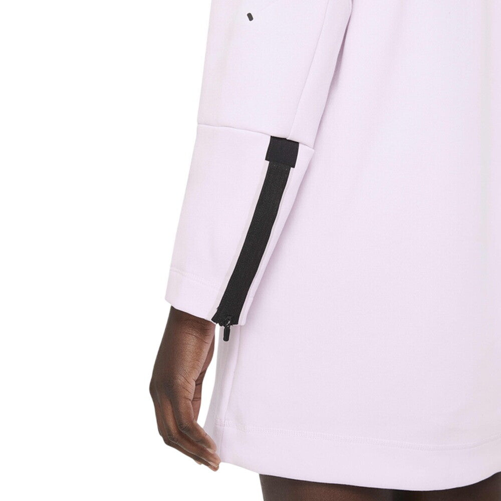Nike Sportswear Tech Fleece Women's Long-Sleeve Dress Regal Pink/Black dd5626-695