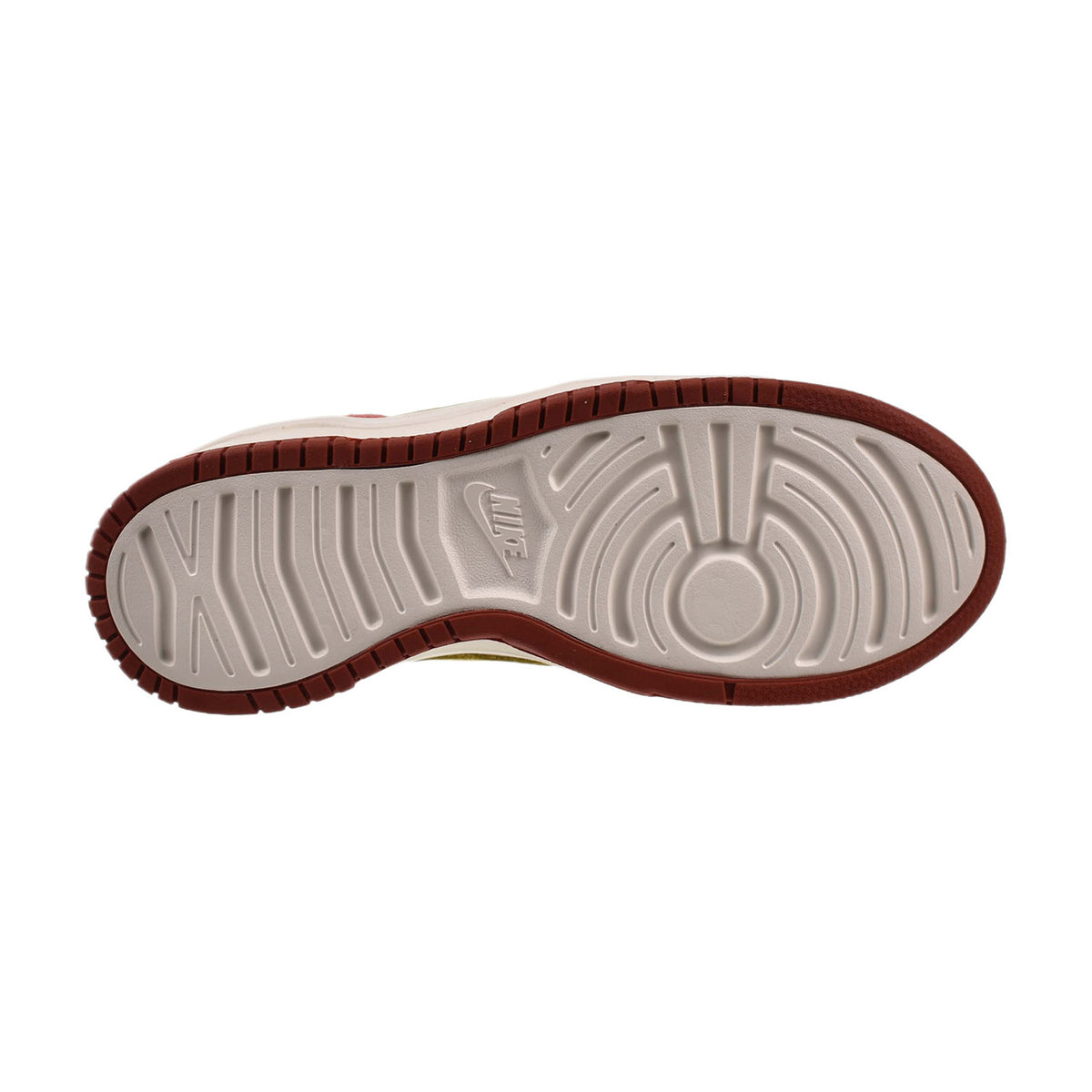 Nike Dunk High Up "Cinnabar" Women's Shoes Red-Gold