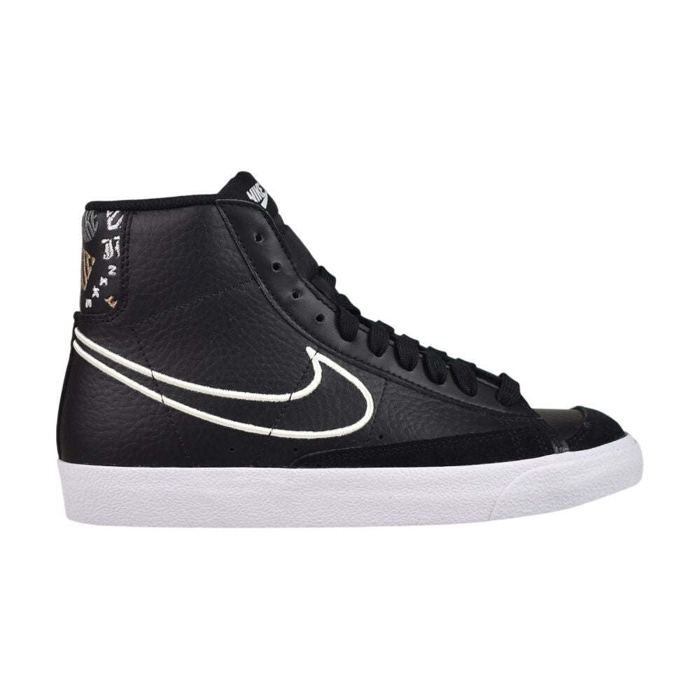 Nike Blazer Mid 77 SE2 (GS) Big Kids' Shoes Black/Cashmere-Gray dj0265-001