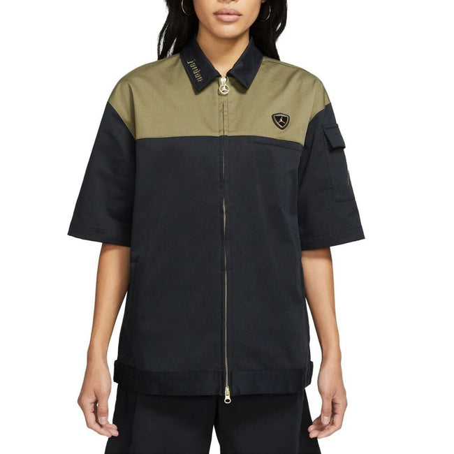 Air Jordan x Aleali May Women's Crew Shirt Black/Medium Olive dj0629-010