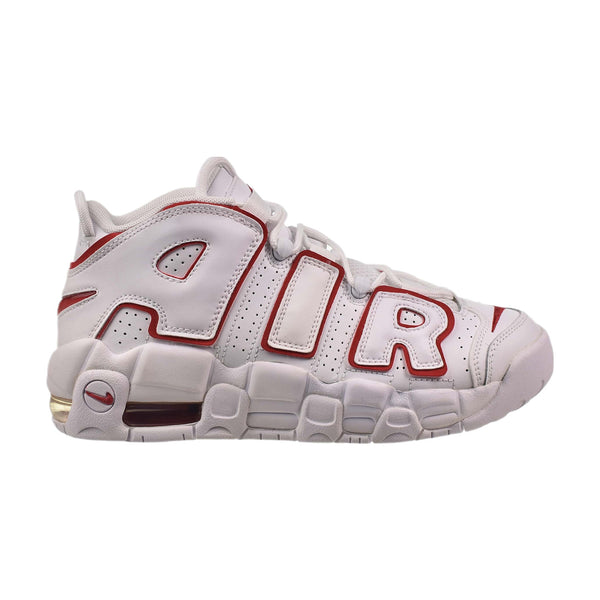 Nike Air More Uptempo (GS) Big Kids' Shoes White-Varsity Red Outline