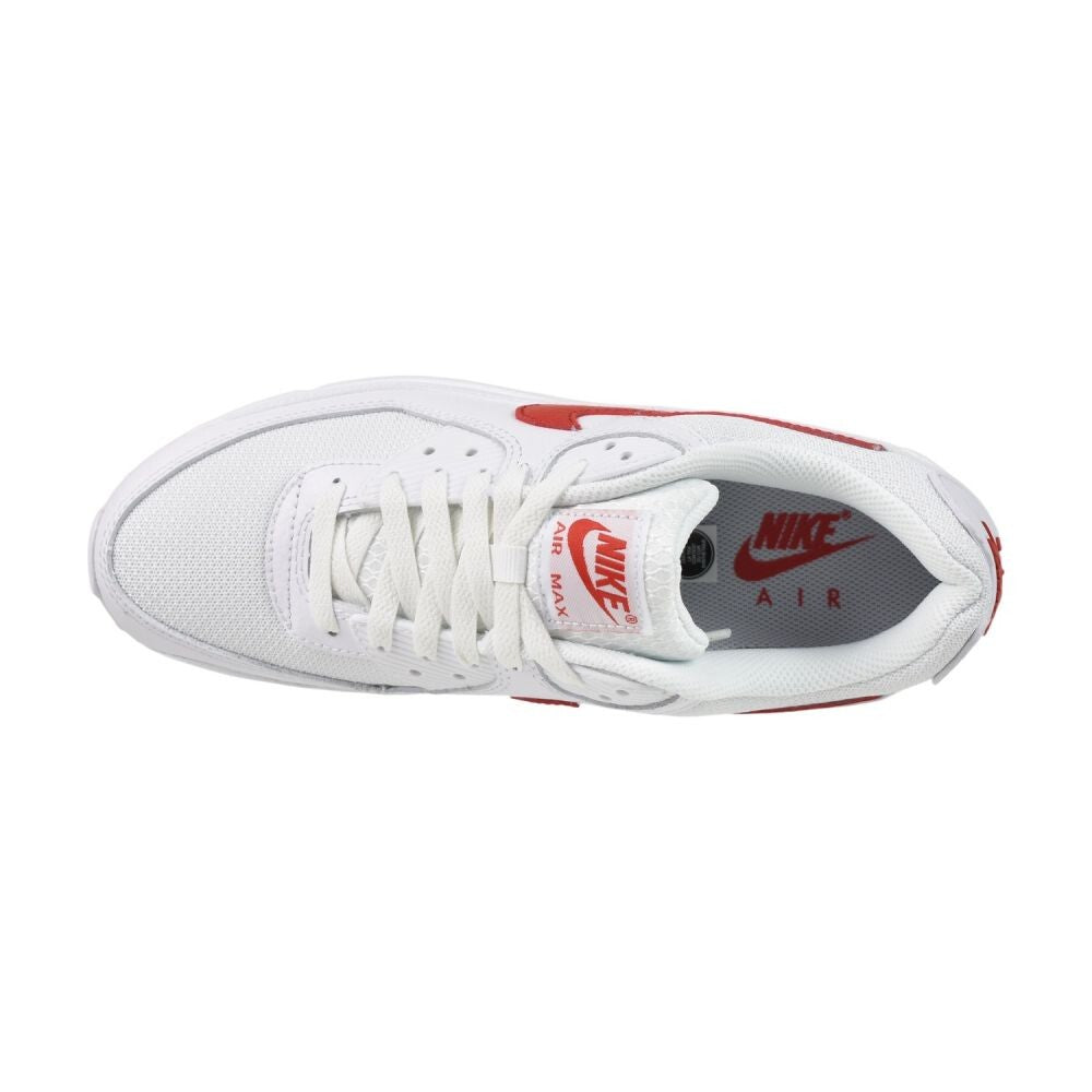 Nike Air Max 90 Men's Shoes White/University Red dm0029-120