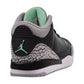 Jordan 3 Retro "Green Glow" (PS) Little Kids' Shoes Black-Wolf Grey-Green