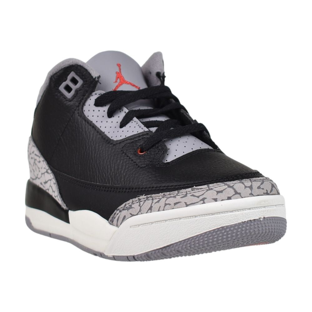 Jordan 3 Retro OG (PS) "Black Cement" Little Kids Shoes Fire Red dm0966-010
