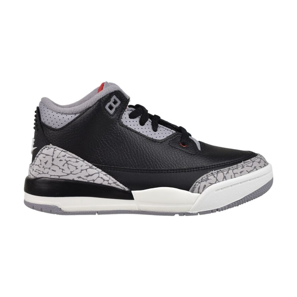 Jordan 3 Retro OG (PS) "Black Cement" Little Kids Shoes Fire Red dm0966-010