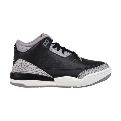 Jordan 3 Retro OG (PS) "Black Cement" Little Kids Shoes Fire Red dm0966-010