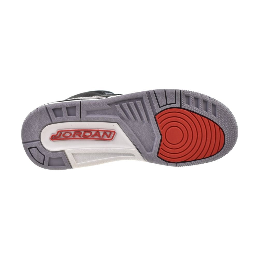 Air Jordan 3 Retro (GS) Big Kids' Shoes Black/Fire Red-Grey dm0967-010