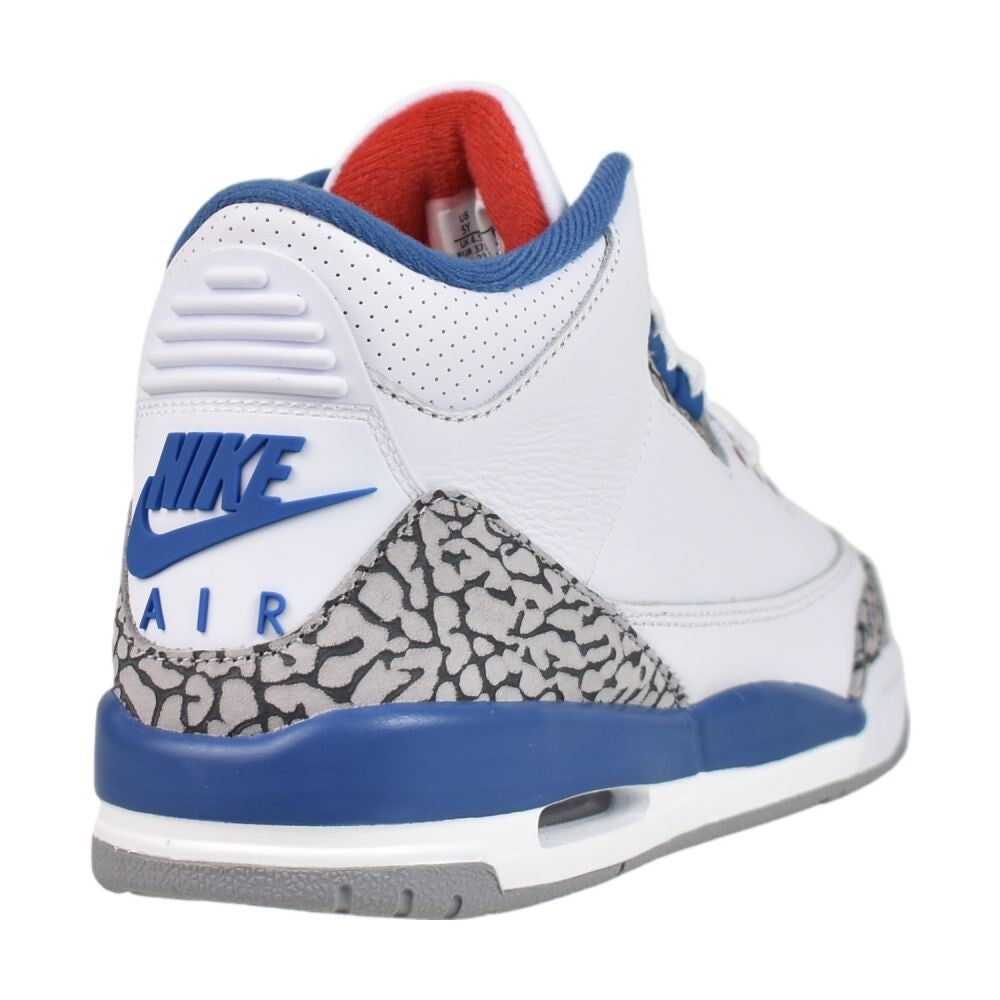 Jordan 3 Retro (GS) "True Blue" Big Kids' Shoes White/Fire Red dm0967-104