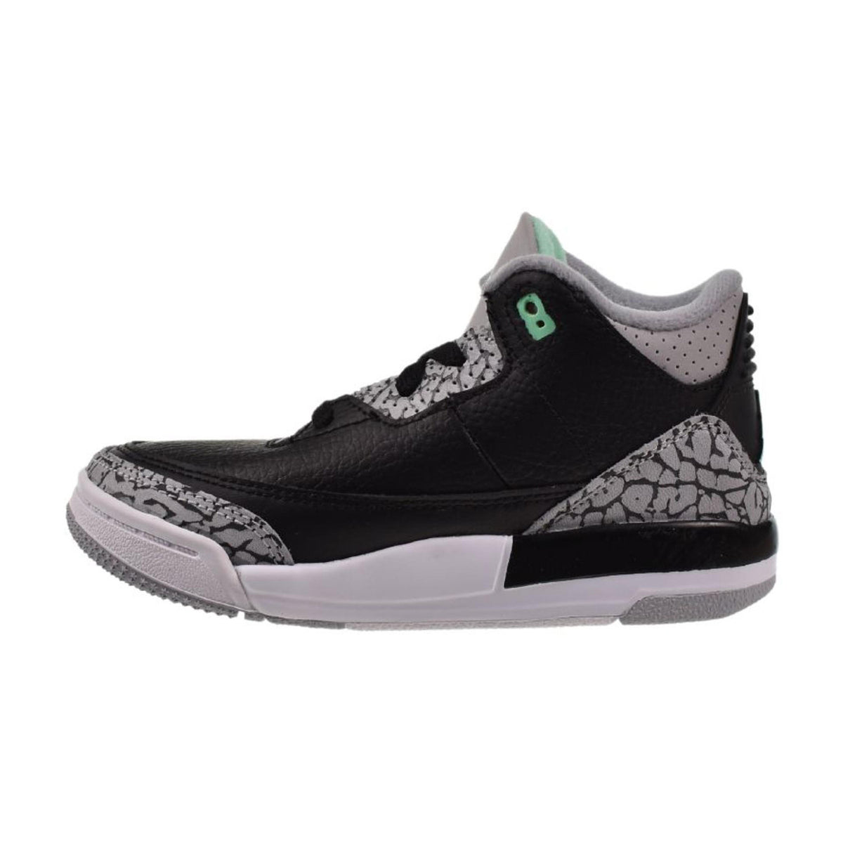 Jordan 3 Retro "Green Glow" (TD) Toddlers' Shoes Black-Wolf Grey-Green