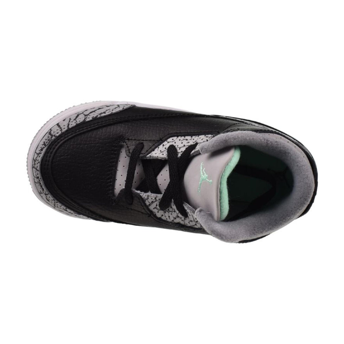 Jordan 3 Retro "Green Glow" (TD) Toddlers' Shoes Black-Wolf Grey-Green