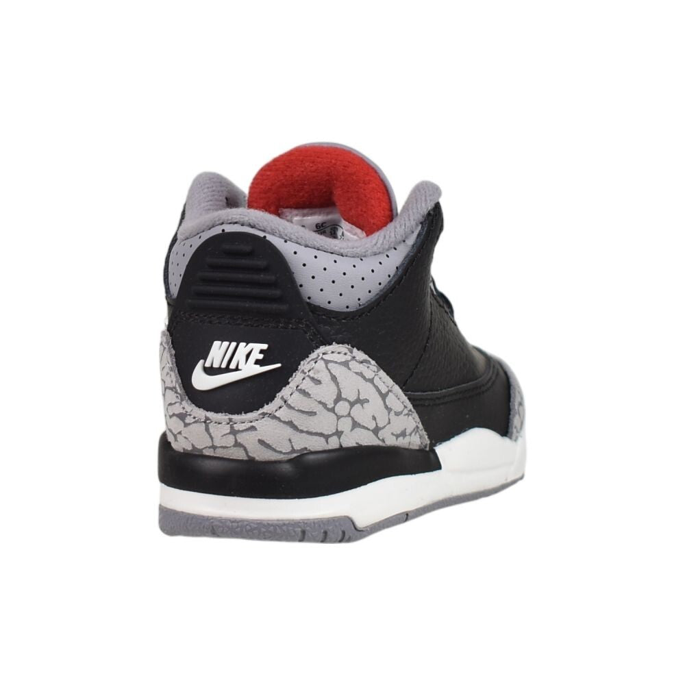 Jordan 3 Retro "Black Cement" Toddlers' Shoes Black/Fire Red dm0968-010