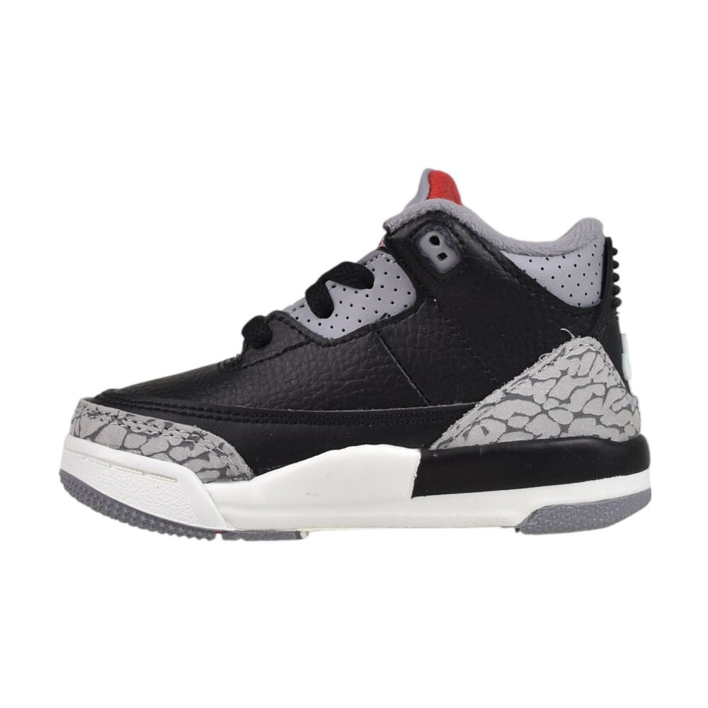 Jordan 3 Retro "Black Cement" Toddlers' Shoes Black/Fire Red dm0968-010