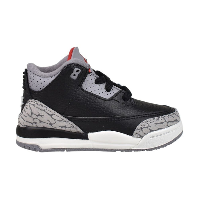 Jordan 3 Retro "Black Cement" Toddlers' Shoes Black/Fire Red dm0968-010