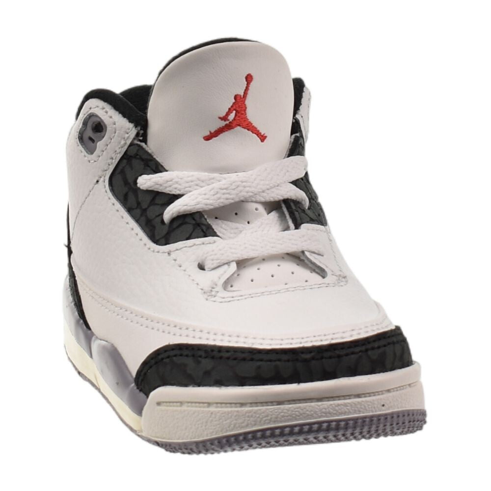 Jordan 3 Retro (TD) Toddlers' Shoes Summit White/Fire Red dm0968-106