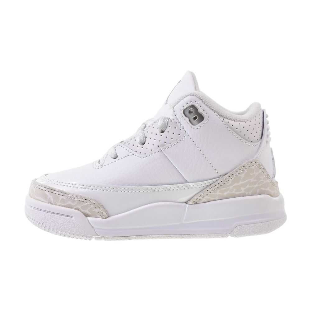 Jordan 3 Retro (TD) "Pure Money" Toddlers' Shoes White/Silver dm0968-111