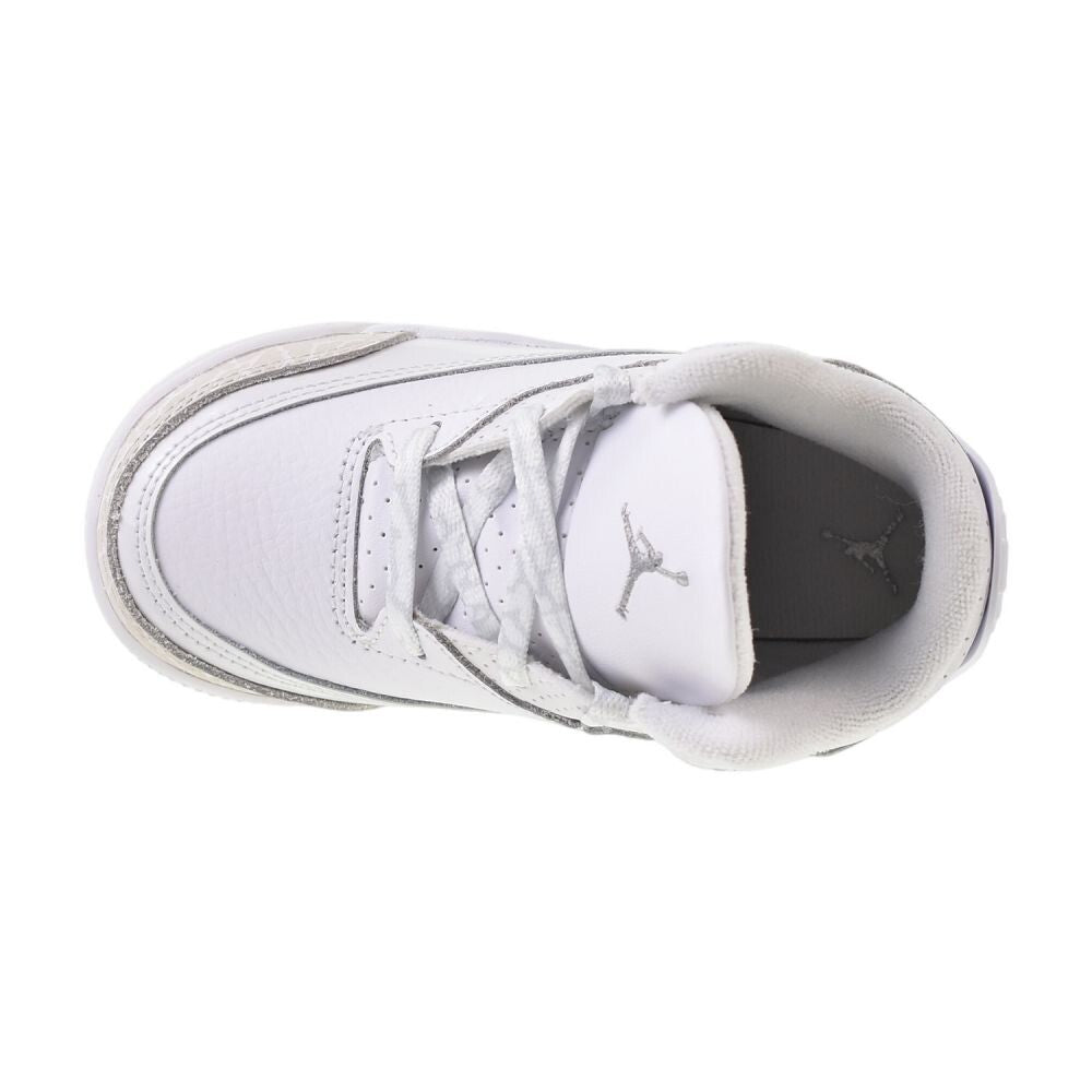 Jordan 3 Retro (TD) "Pure Money" Toddlers' Shoes White/Silver dm0968-111