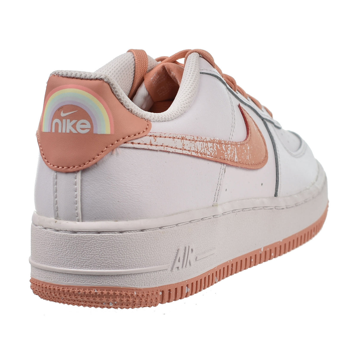 Nike Air Force 1 LV8 (GS) Big Kids' Shoes White-Light Madder Root