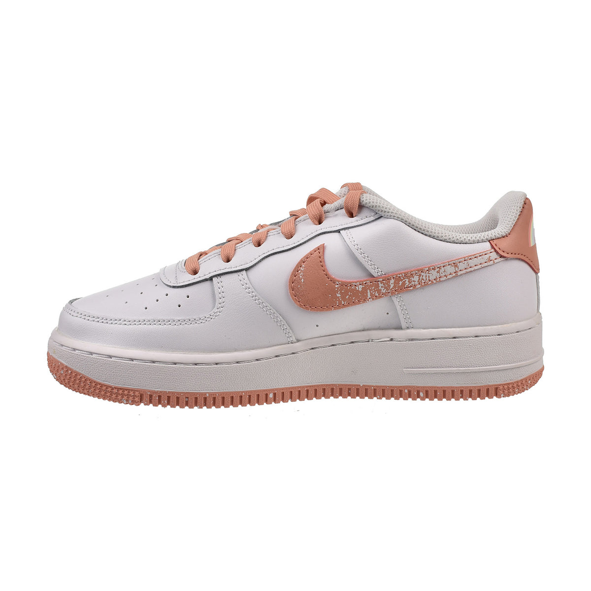 Nike Air Force 1 LV8 (GS) Big Kids' Shoes White-Light Madder Root