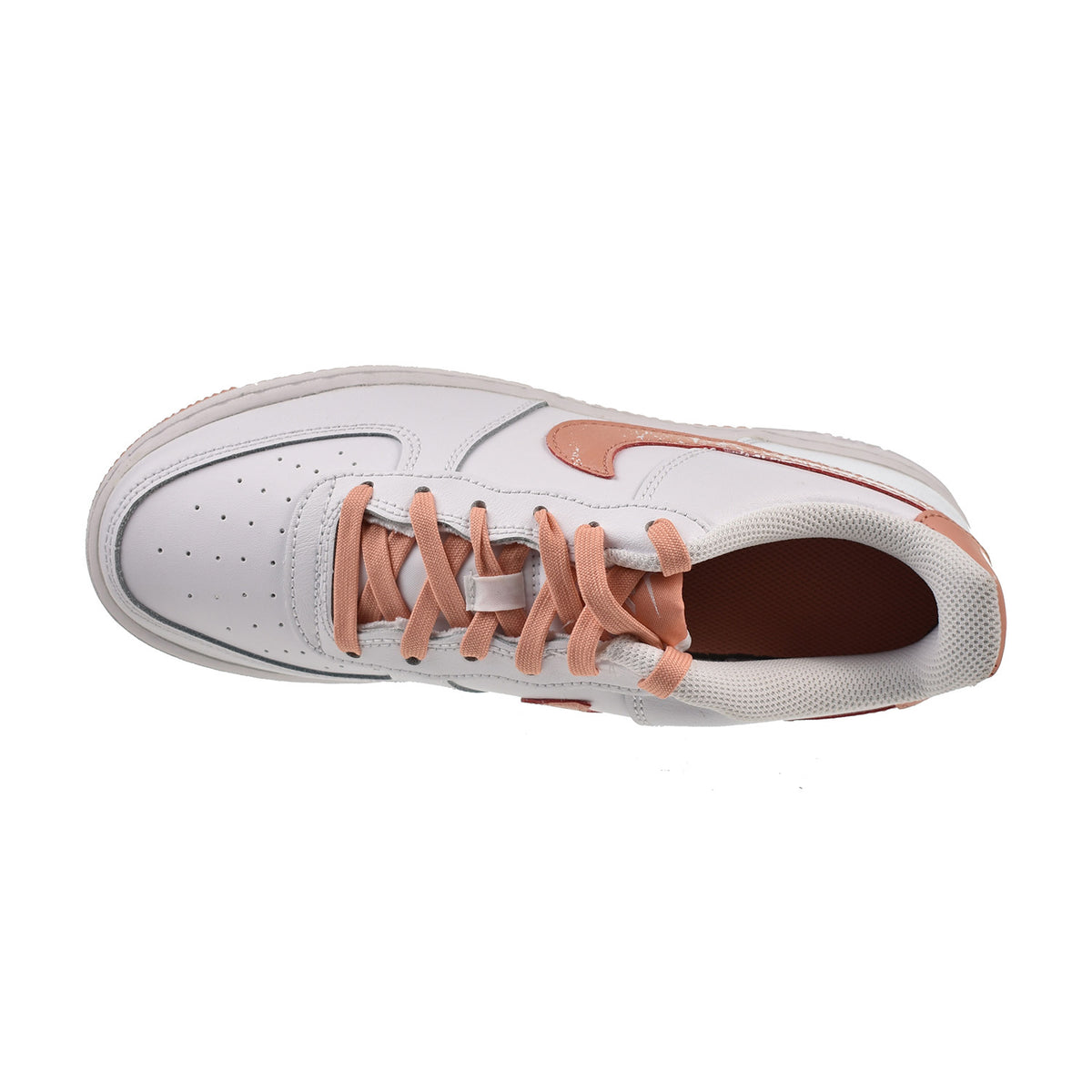 Nike Air Force 1 LV8 (GS) Big Kids' Shoes White-Light Madder Root