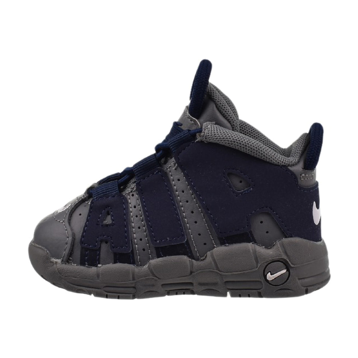 Nike Air More Uptempo (TD) Toddler Shoes Cool Grey-Midnight Navy 