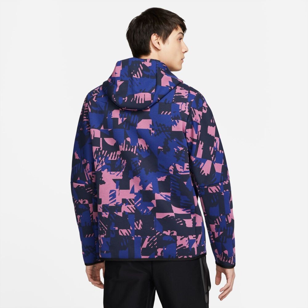 Nike Tech Fleece Windrunner Men's Hoodie Blue-Black dm6456-507