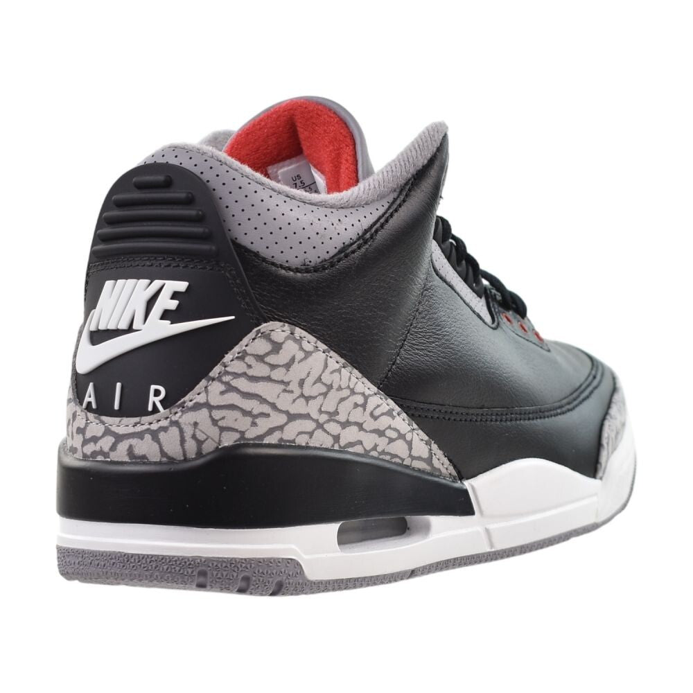 Air Jordan 3 Retro Men's Shoes Black/Fire Red-Cement Grey dn3707-010
