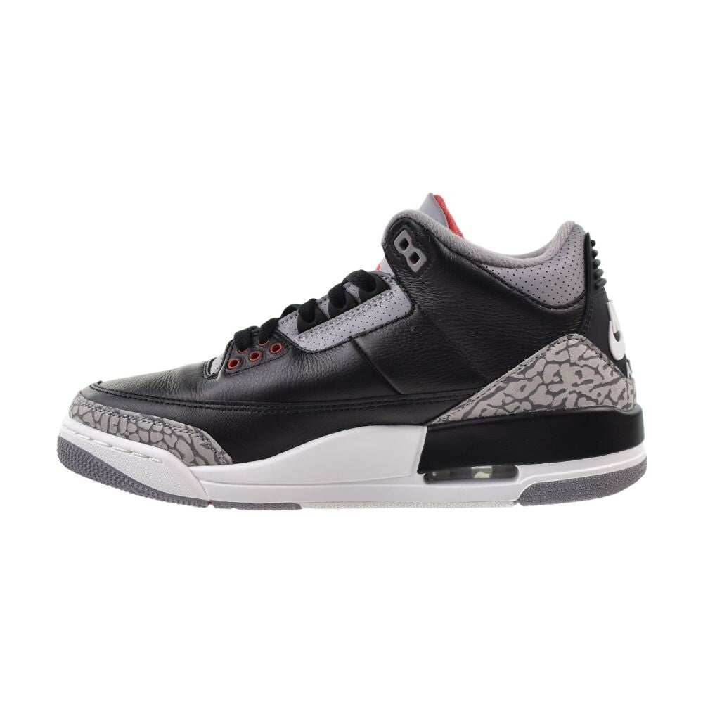 Air Jordan 3 Retro Men's Shoes Black/Fire Red-Cement Grey dn3707-010