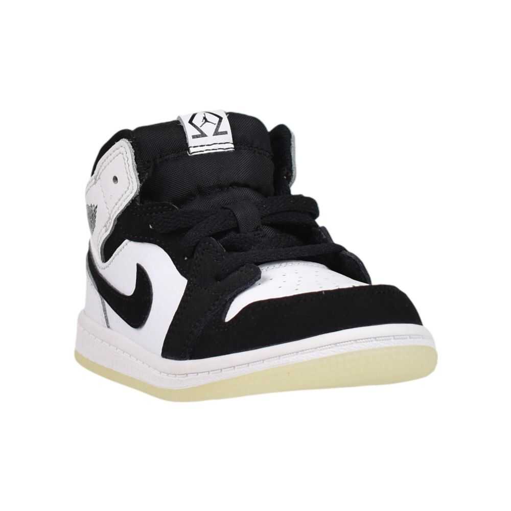 Jordan 1 Mid SE (TD) Toddlers' Shoes White/Black dn4322-100