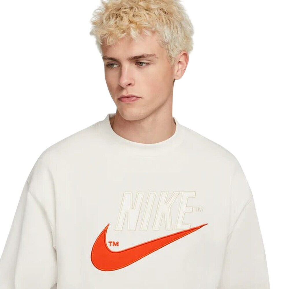 Nike Nsw French Terry Crew Men's Sweatshirt Beige do8891-030