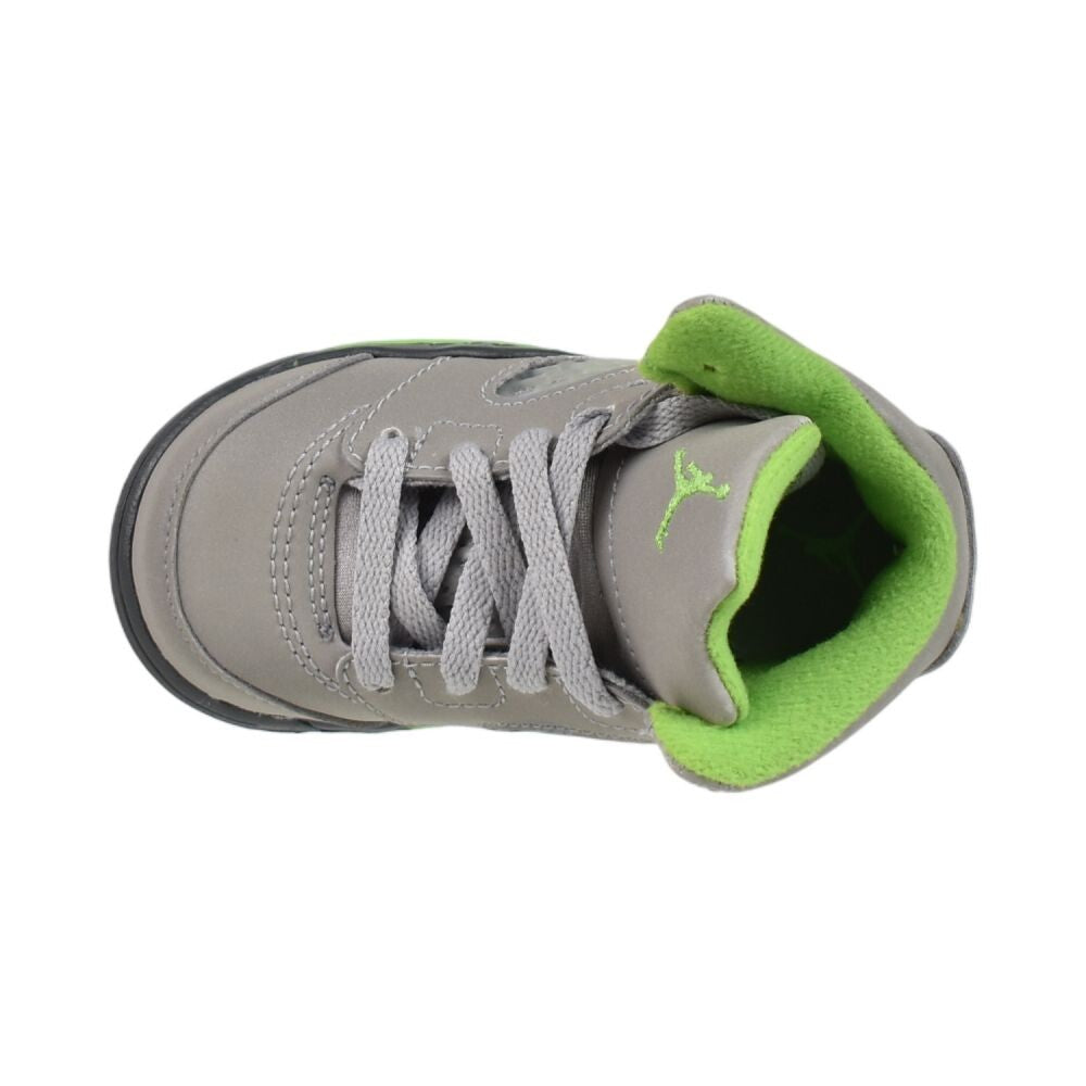 Jordan 5 Retro (TD) Toddlers' Shoes Silver/Green Bean dq3736-003