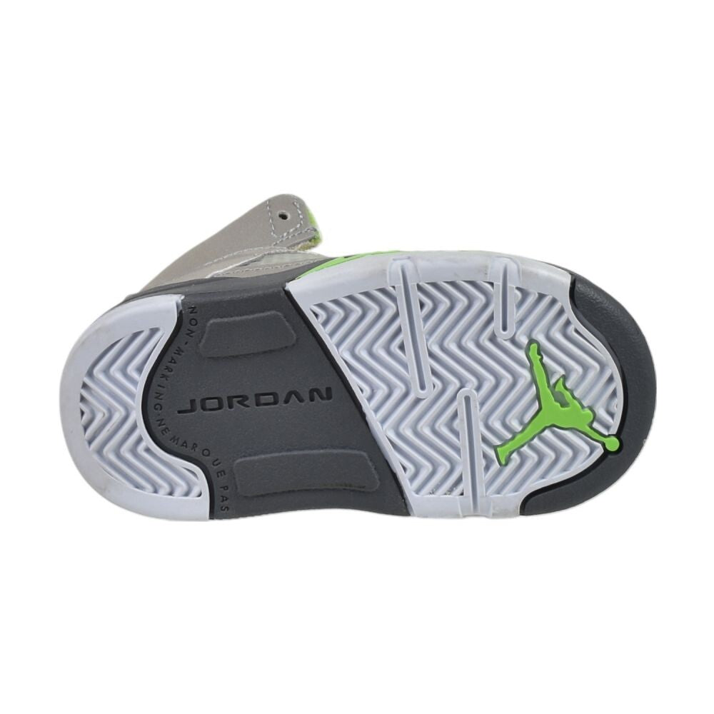 Jordan 5 Retro (TD) Toddlers' Shoes Silver/Green Bean dq3736-003