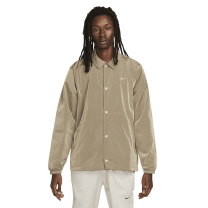 Nike Sportswear Authentic Men's Coaches Jacket Khaki/White dq5005-247