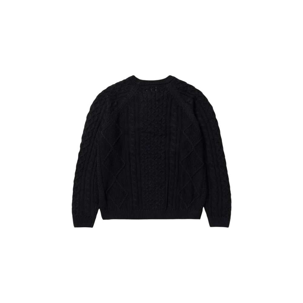 Nike Life Cable Knit Men's Sweater Black dq5176-010